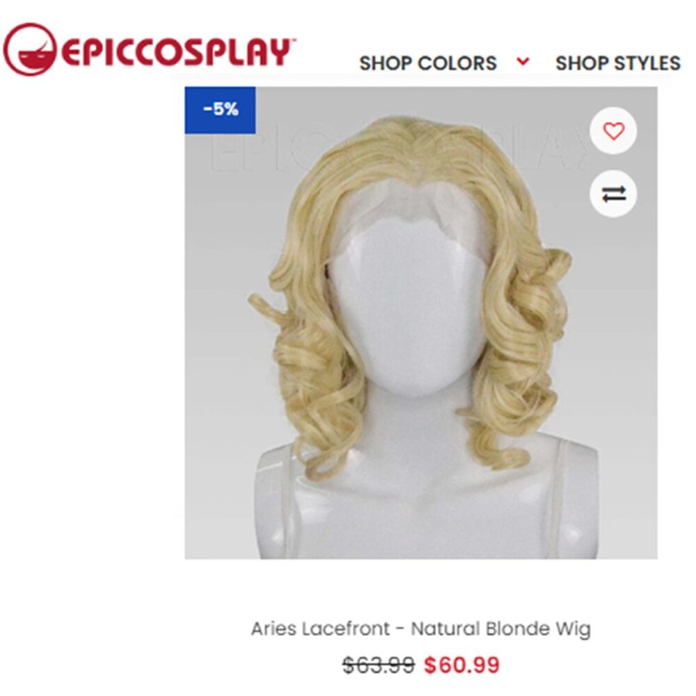 Lacefront - Light Natural Bouncy Curly Blonde Wig - NEW!!! - Picture 8 of 10